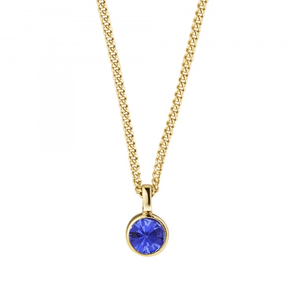Dyrberg Kern Jemma Gold Necklace - Sapphire